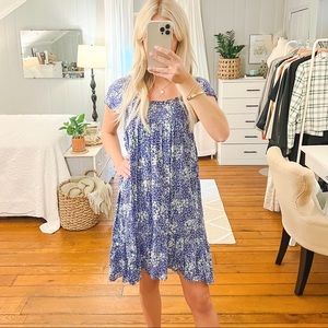 Free People Boho Ditsy Floral Mini Dress